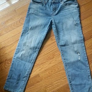 Boyfriend blue jeans